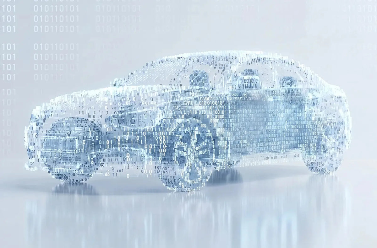 Primer plano de una tableta de diagnóstico automotriz mostrando el informe completo del estado de red de los múltiples módulos del sistema.