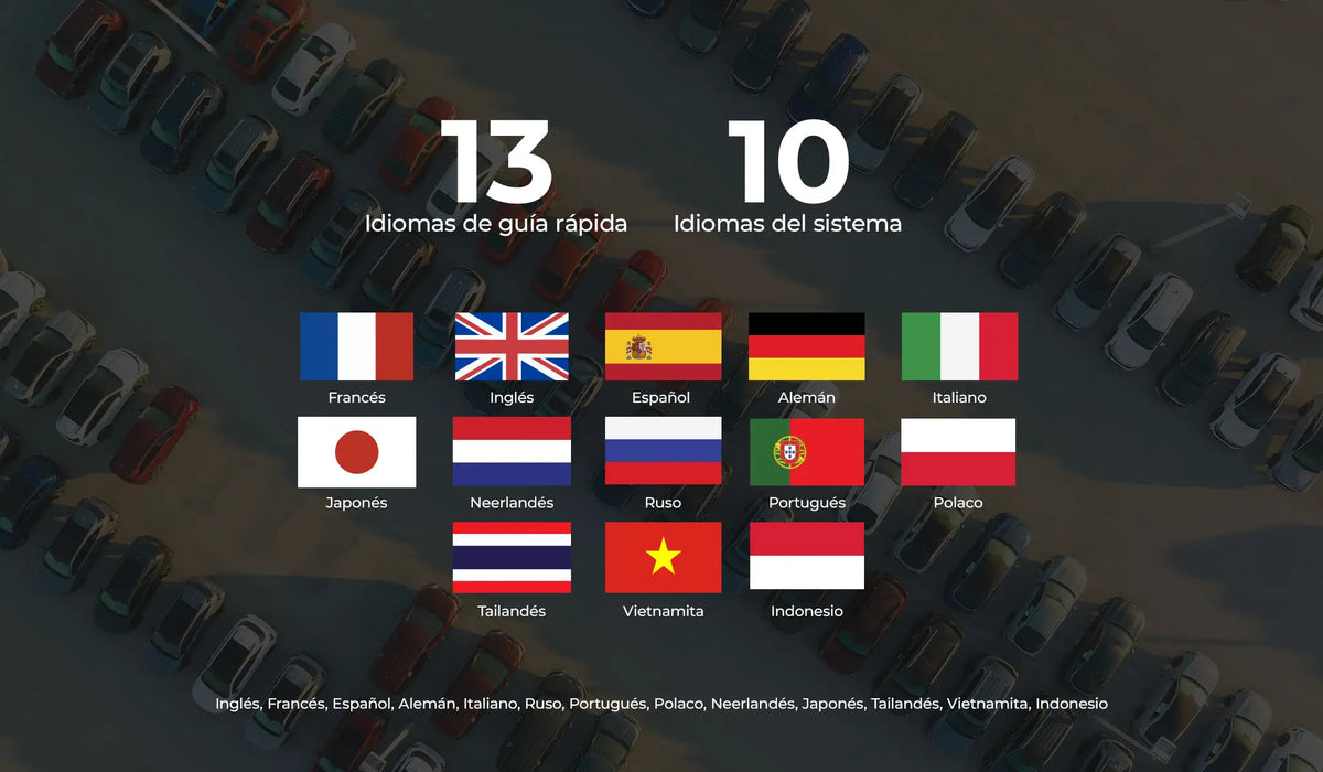 Compatible con 13 idiomas